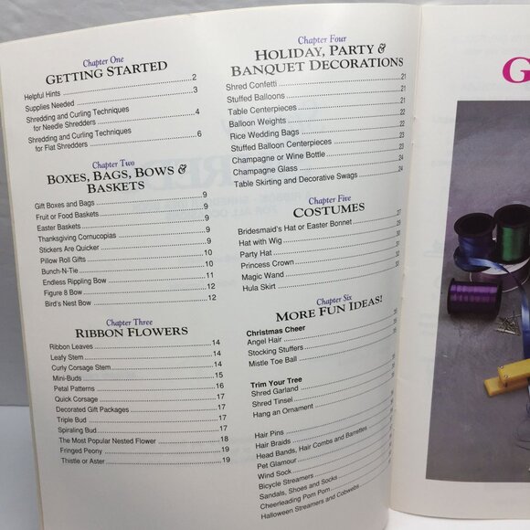 Vintage 2 Book Set Creative Gift Wrapping Fun Easy Simply Shreds Ribbon Shredder - Picture 12 of 16